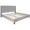Flash Furniture King Size Lt Gray Fabric Platform Bed & Mattress HG-BM10-44-GG - alternate 6